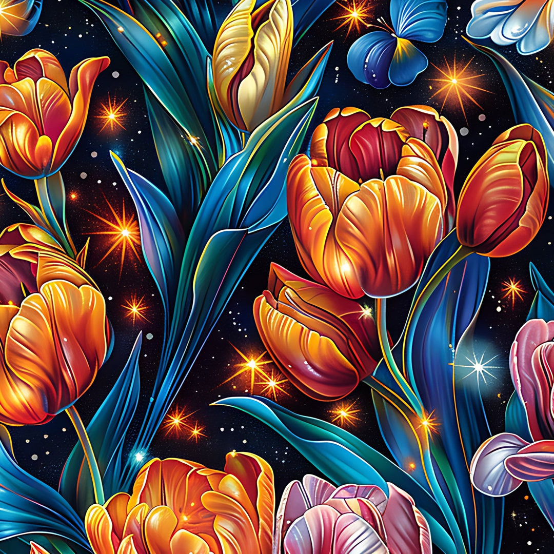 Twilight Tulips