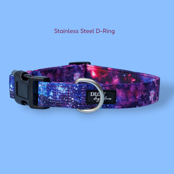 Galaxy Dog Collar | Neoprene & Stainless Steel
