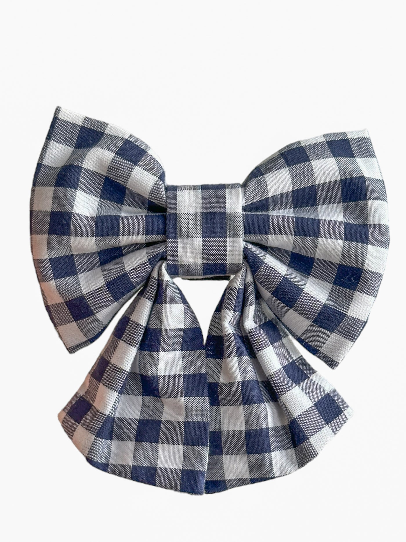 Sailor Bow Tie - Navy Checks-Dizzy Dog Collars