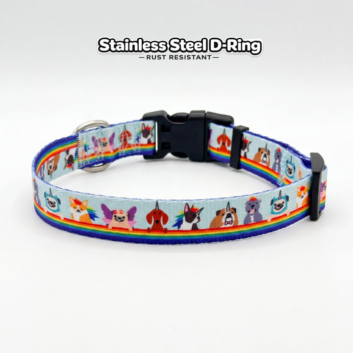 Over The Rainbow - Dog Collar | Value Range Dog Collar | Stainless Steel