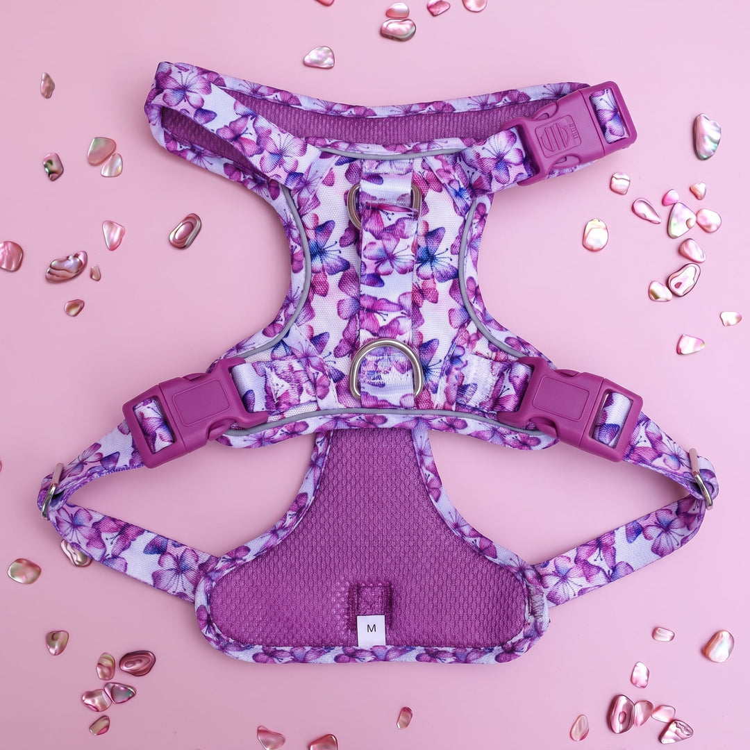 No Pull Dog Harness with Handle | Candy Sky Butterfly