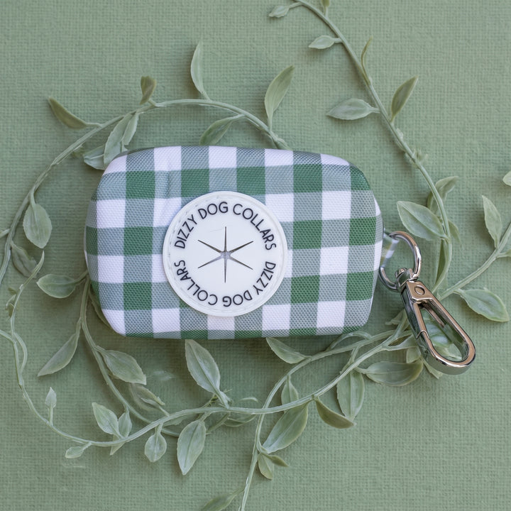 Sage Gingham | Waste Bag Holder