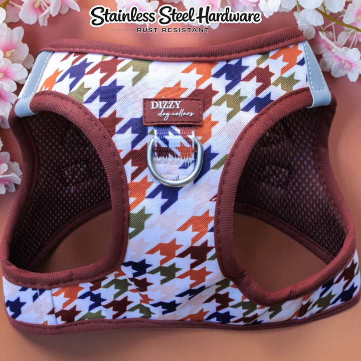 Heritage Hound Step In Dog Harness: No Pull Harness | For XS to Medium Dogs & Cats |STAINLESS STEEL| Heritage Hound