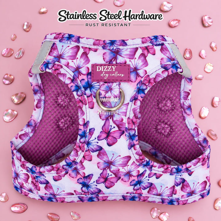 Step In Dog Harness: Candy Sky Butterfly