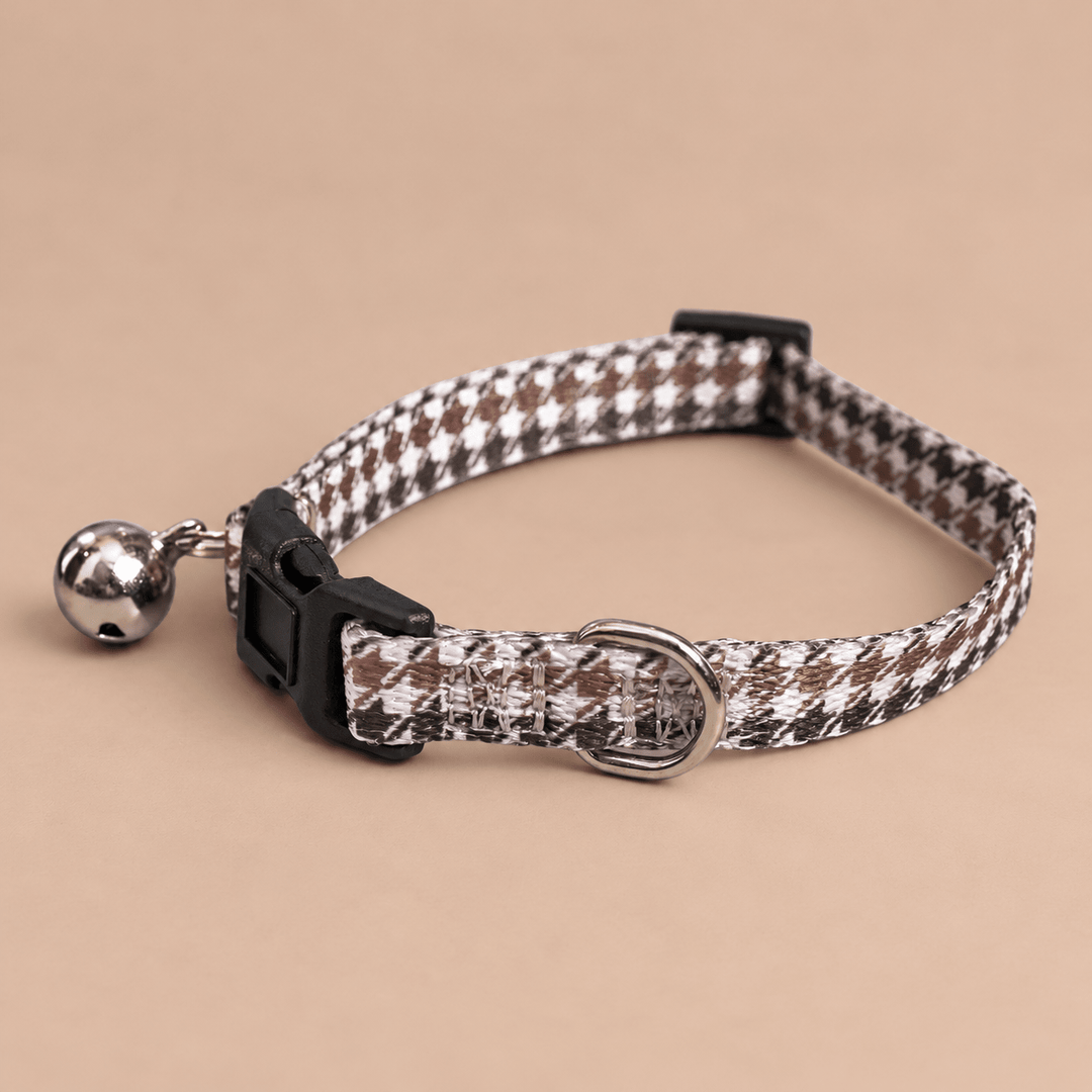 Chestnut Tweed Cat Collar | Toy Breed Dog Collar | Puppy Collar