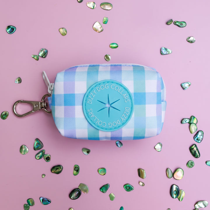 Breezy Blue Gingham | Waste Bag Holder