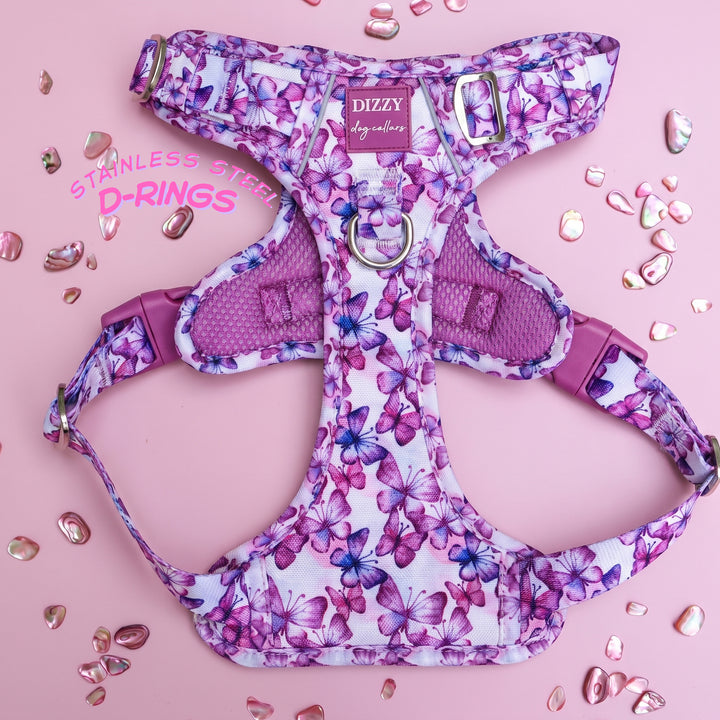 No Pull Dog Harness with Handle | Candy Sky Butterfly