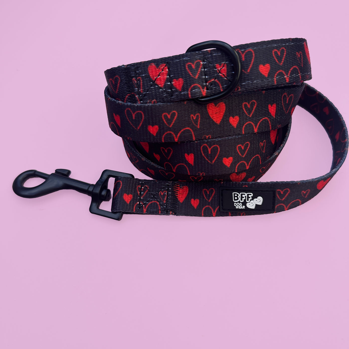 Love Hearts| Dog Leash-BFF-Dizzy Dog Collars