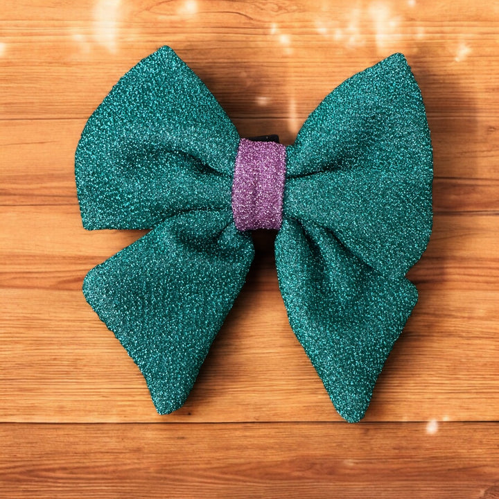 Dog Christmas Bow Tie | Sugar Plum Sparkle