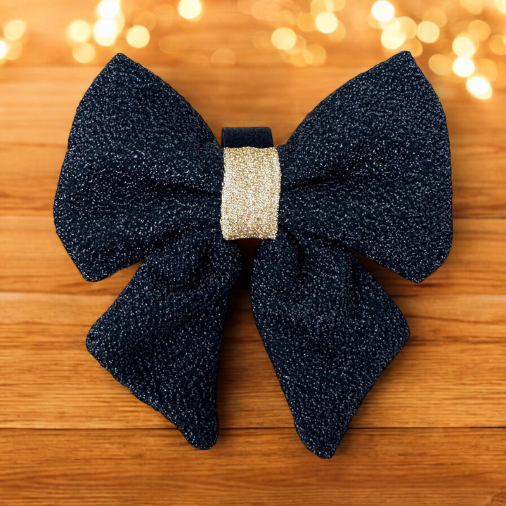 Dog Christmas Sailor Bow | 'New Years Eve'
