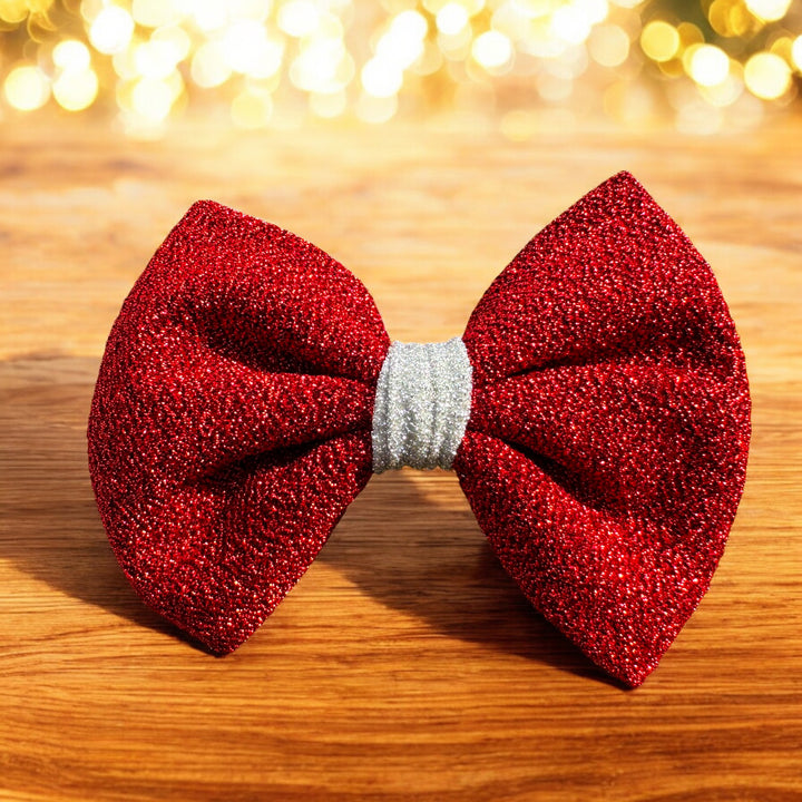 Dog Christmas Bow Tie | Candy Cane Shine