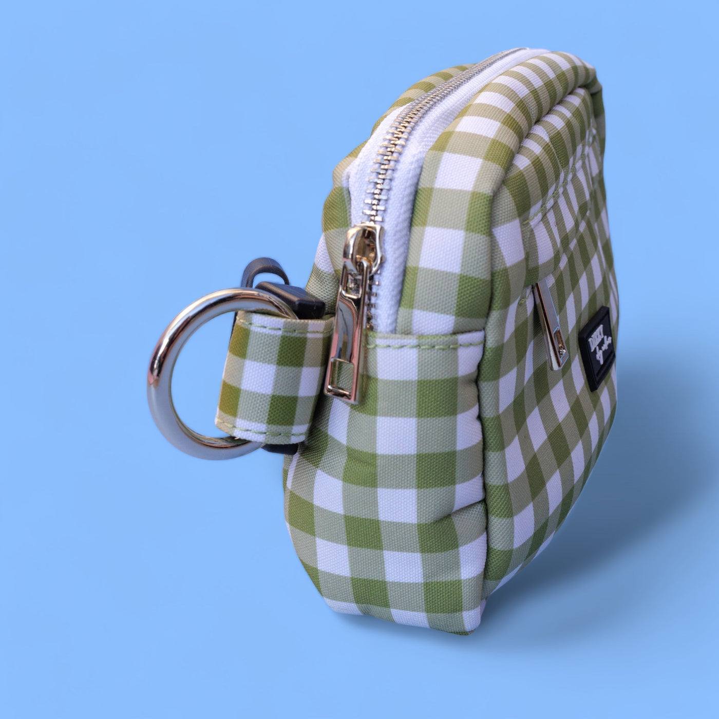 Adventure Pouch | Olive Gingham | Bum Bag-Adventure Pouch-Dizzy Dog Collars