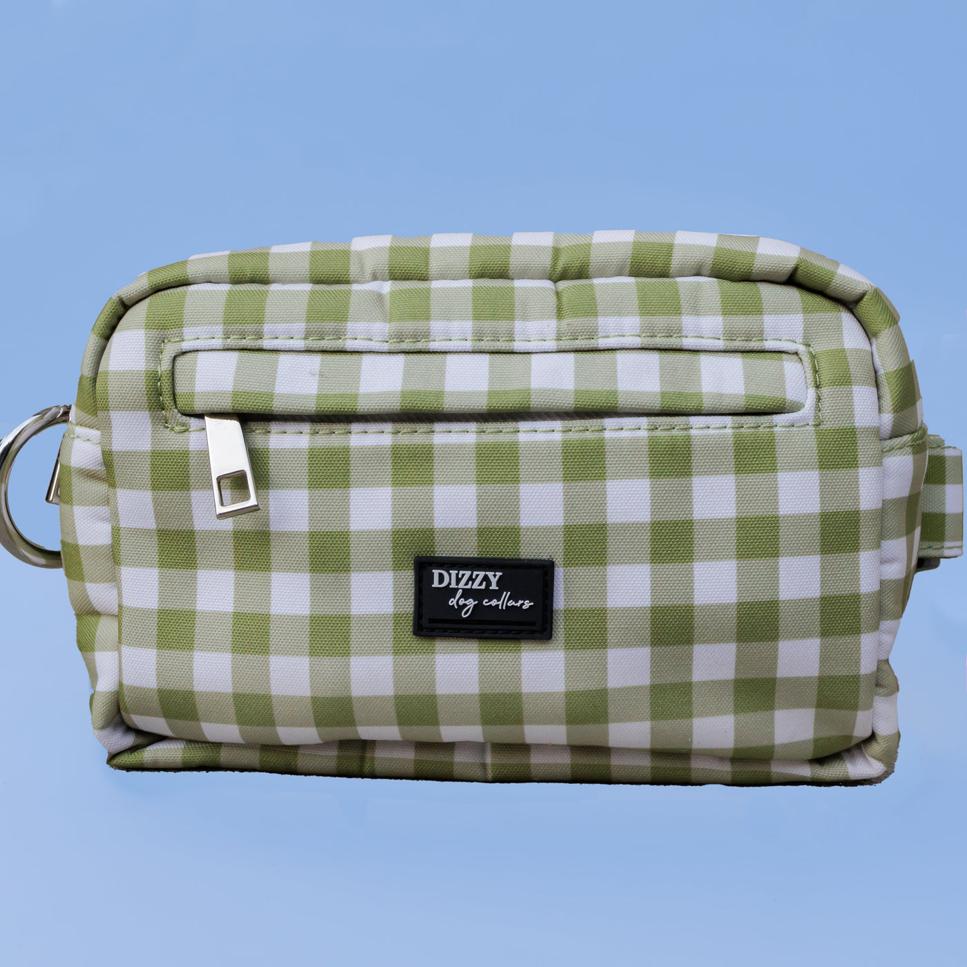 Adventure Pouch | Olive Gingham-Adventure Pouch-Dizzy Dog Collars