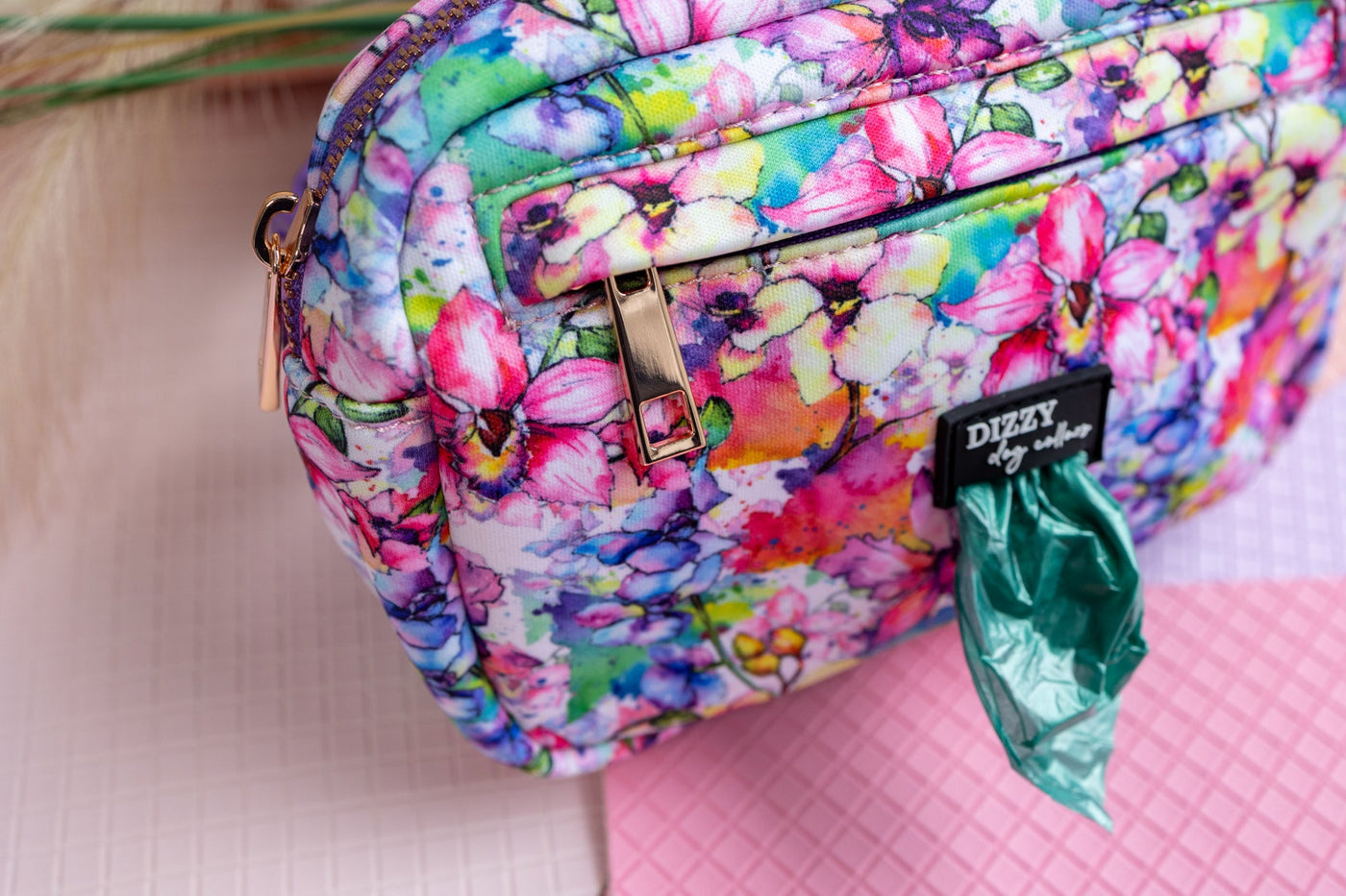 Adventure Pouch | The Willow: Watercolour Floral-Dizzy Dog Collars