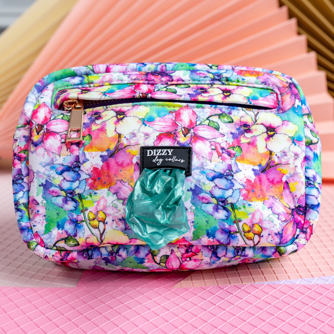 Adventure Pouch | The Willow: Watercolour Floral-Adventure Pouch-Dizzy Dog Collars