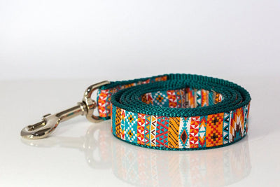 Aztec / Mexican Dog Leash-Dizzy Dog Collars-Dizzy Dog Collars