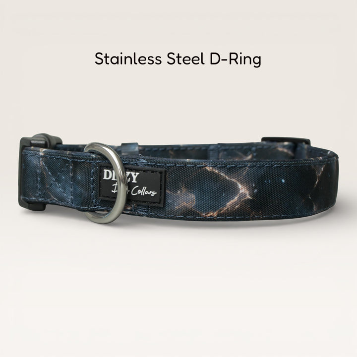 Nebula Nightfall  Dog Collar | Neoprene & Stainless Steel Dog Collar