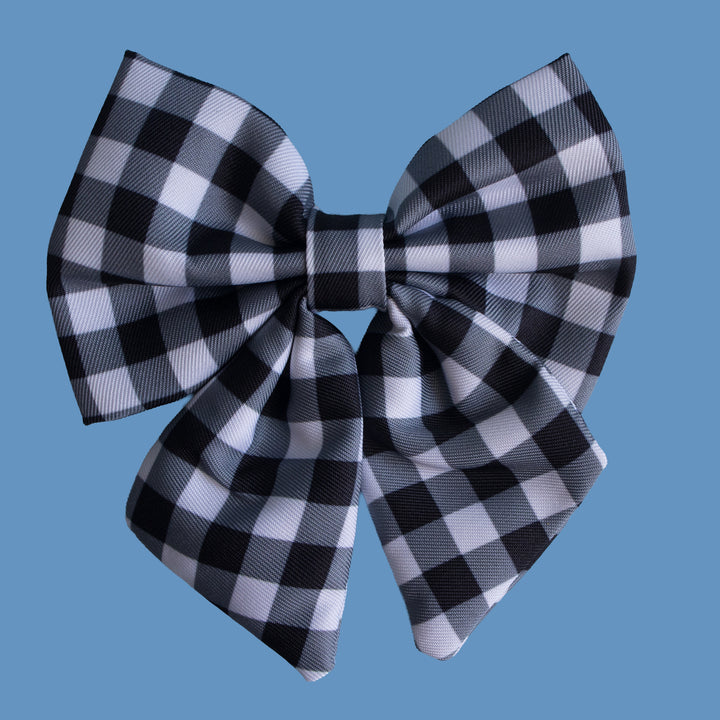 Classic Gingham Sailor Bow Tie