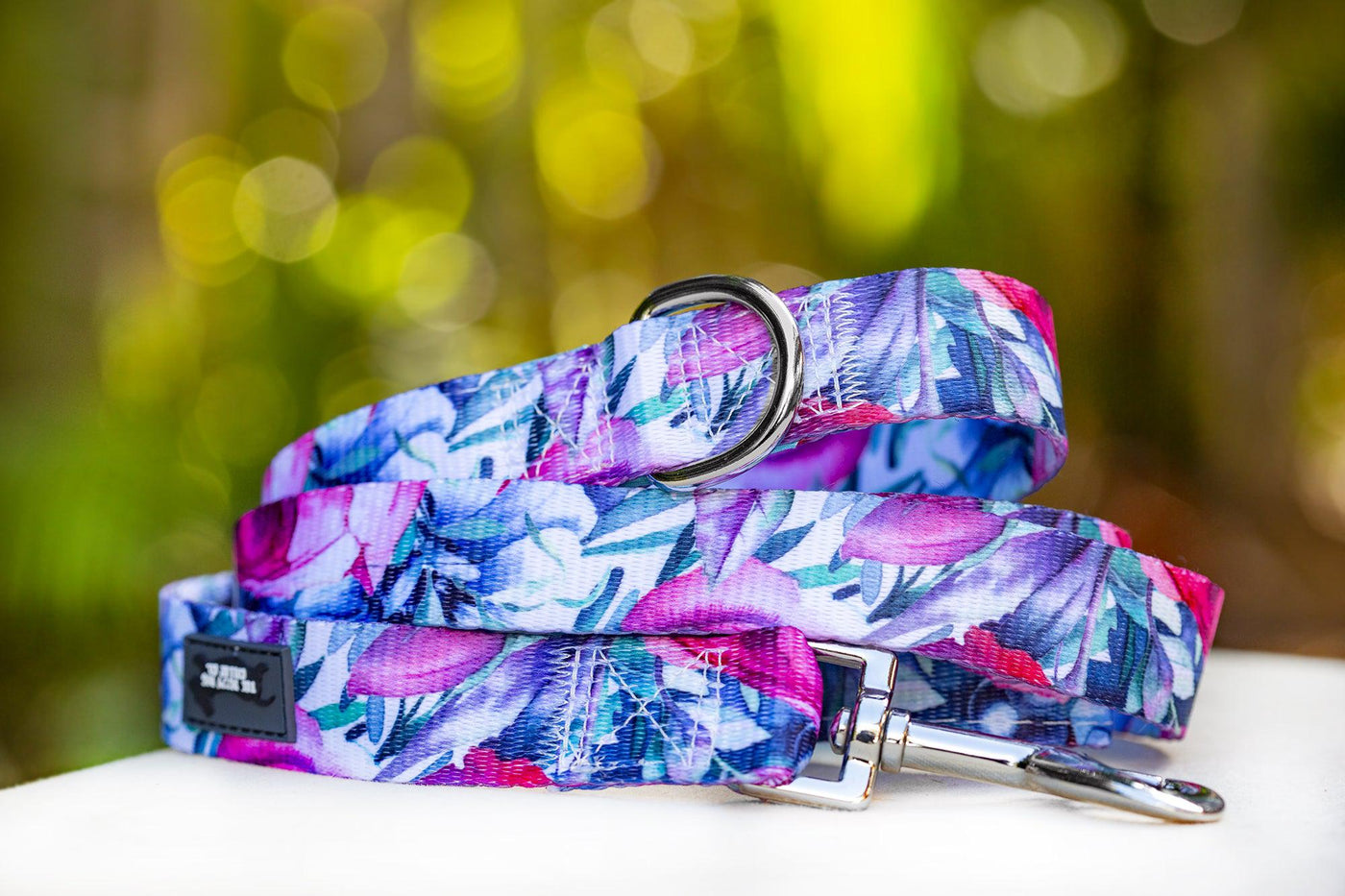 Rose Blossoms Dog Lead (Premade)-Dizzy Dog Collars