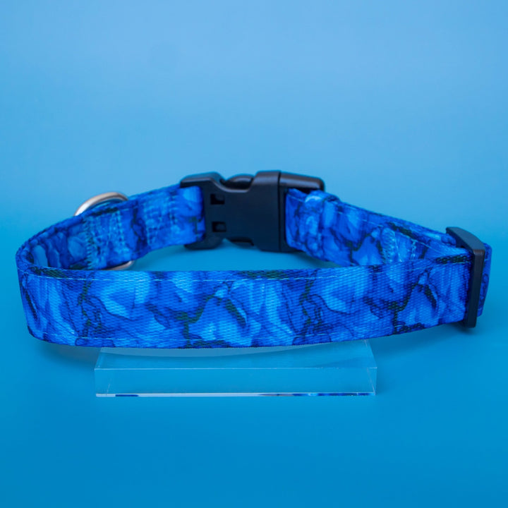 Blue Marble Dog Collar |  Neoprene Dog Collar