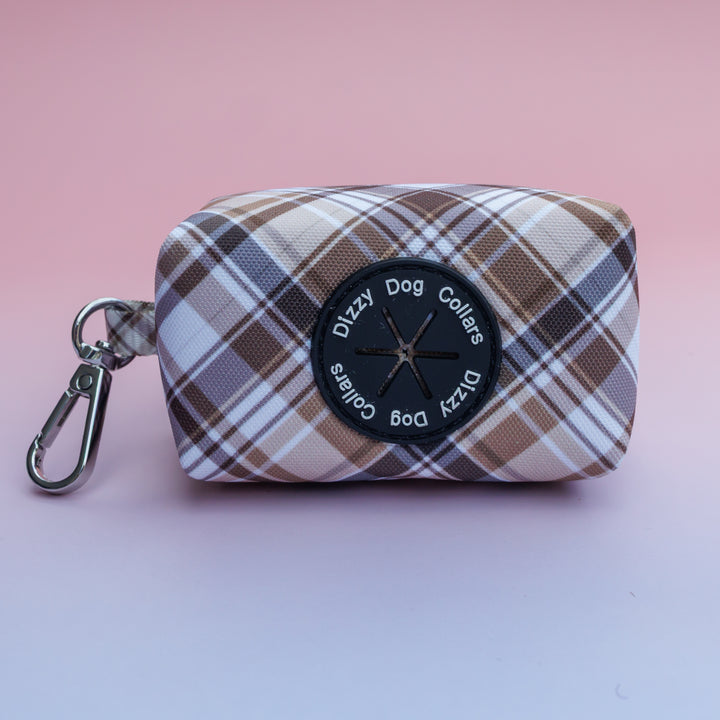 Maplewood: Caramel & Brown Plaid | Waste Bag Holder