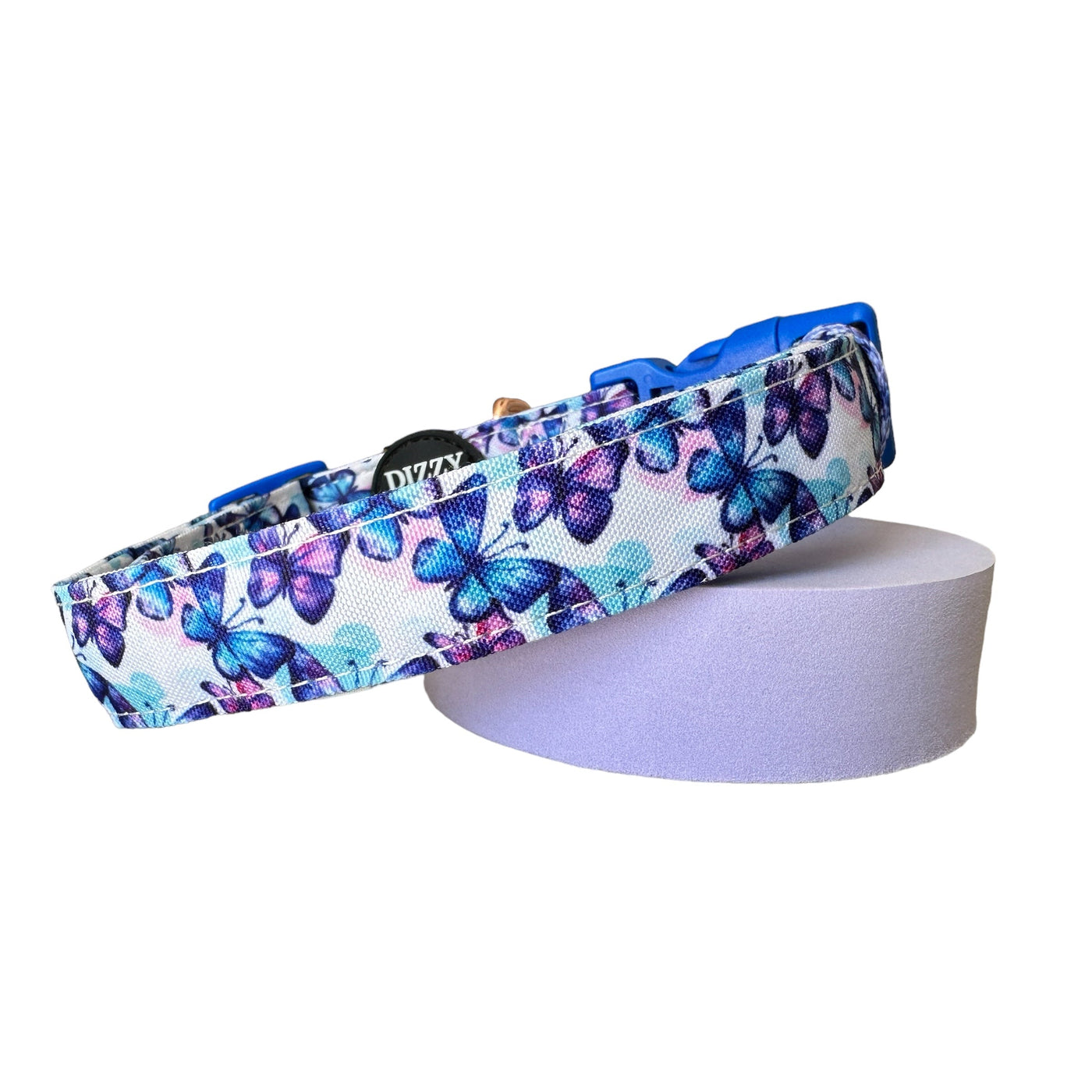 Butterfly Ballet Dog Collar | Canvas and Neoprene Dog Collar-Dog Collar-Dizzy Dog Collars