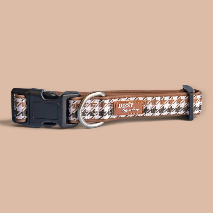 Chestnut Tweed Dog Collar | Neoprene Dog Collar