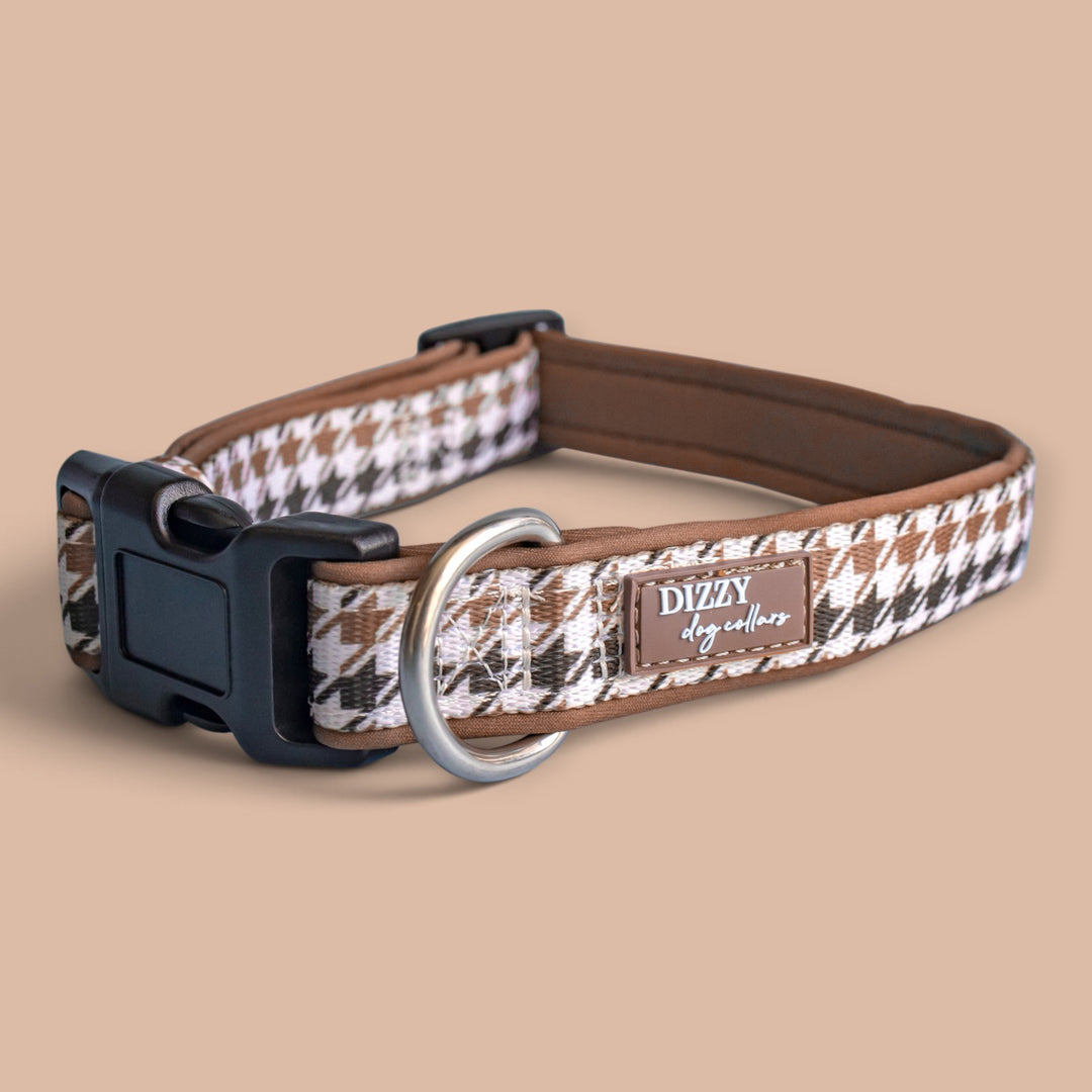 Chestnut Tweed Dog Collar | Neoprene Dog Collar