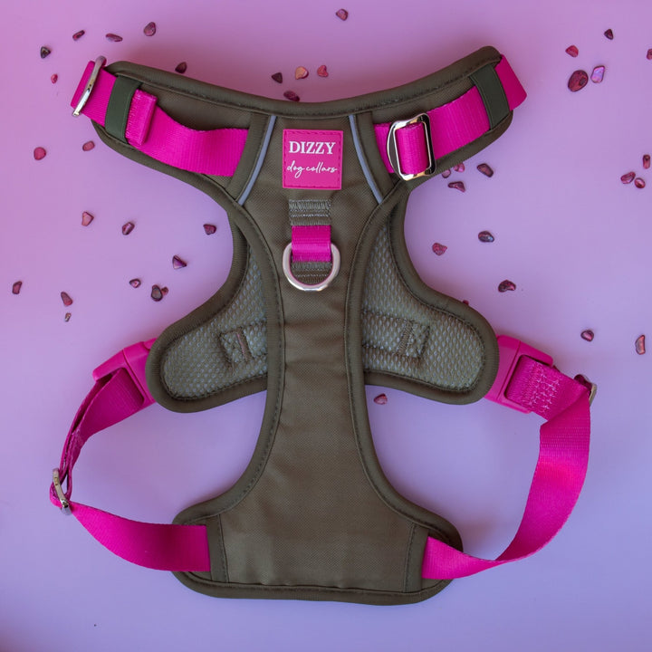 No Pull Dog Harness | Step-In Design with Handle | Reflective & Padded | The Fig: Stainless Steel