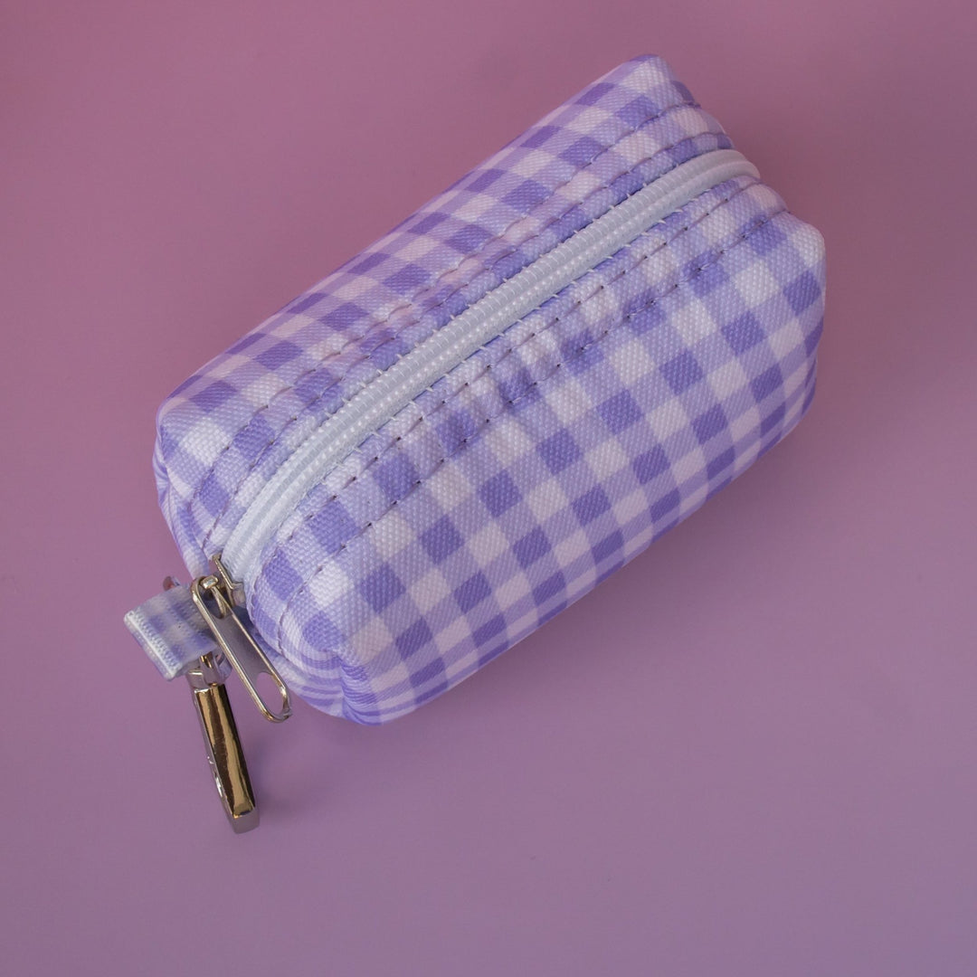 Lavender Gingham | Waste Bag Holder