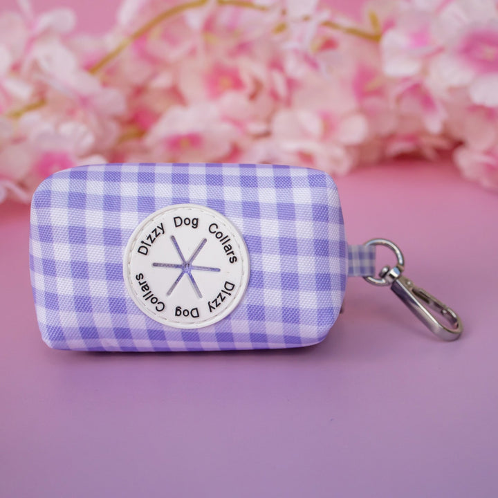 Lavender Gingham | Waste Bag Holder