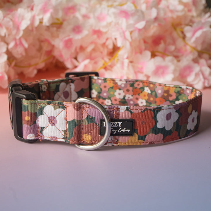 Extra Wide // Autumn Acres Dog Collar | Canvas & Neoprene Dog Collar