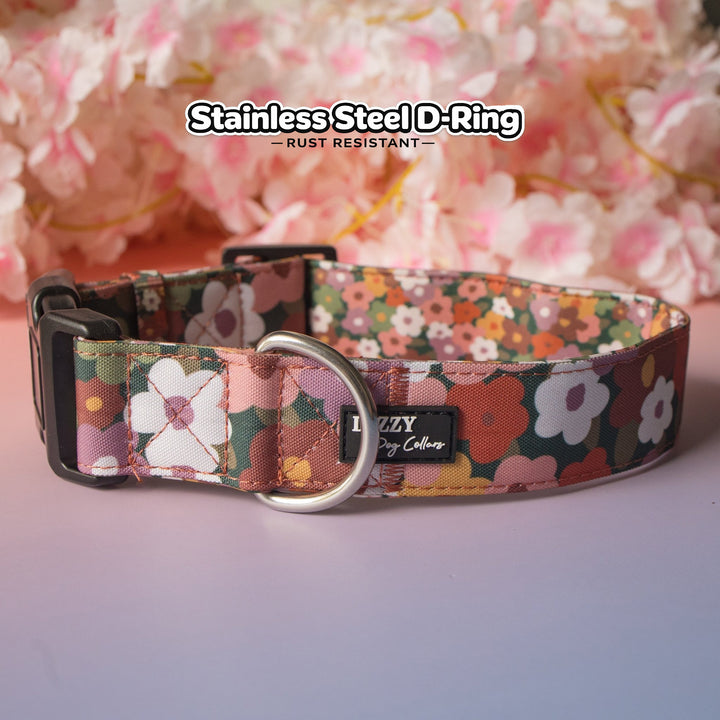 Extra Wide // Autumn Acres Dog Collar | Canvas & Neoprene Dog Collar