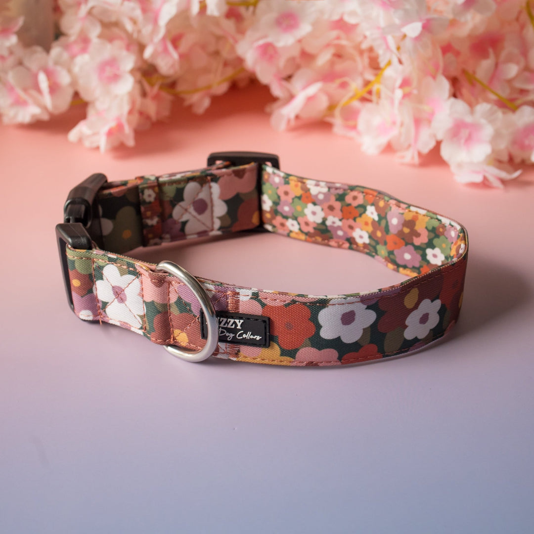 Extra Wide // Autumn Acres Dog Collar | Canvas & Neoprene Dog Collar