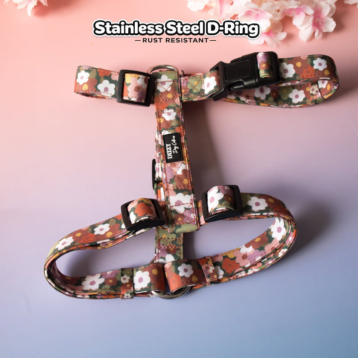 Autumn Acres H-Harness | Front & Back Attachment | Stainless Steel