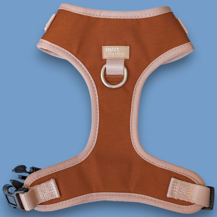 The Chai Adjustable Dog Harness | Chai & Beige | Front & Back D-Rings