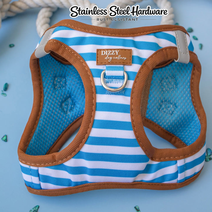 Step In Dog Harness | No Pull Harness for XS to Medium Dogs & Cats | Seaside Stroll