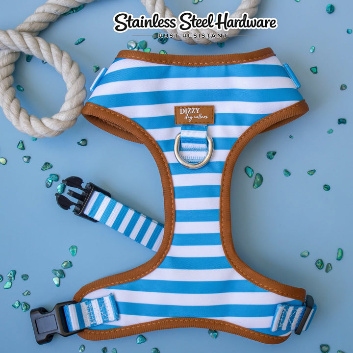 DOG HARNESS | Seaside Stroll | Neck Adjustable Dog Harness