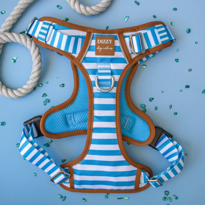 No Pull Dog Harness with Handle | Step in & Reflective | STAINLESS STEEL | Seaside Stroll