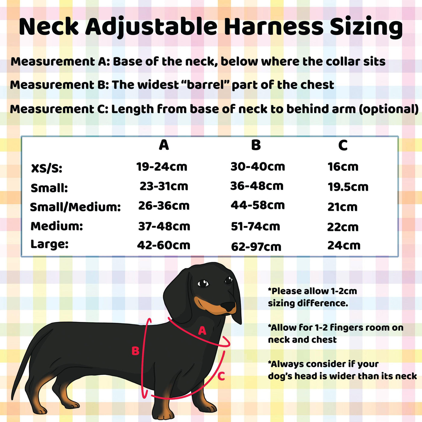 DOG HARNESS - Coopers Classic - Neck Adjustable-Dizzy Dog Collars