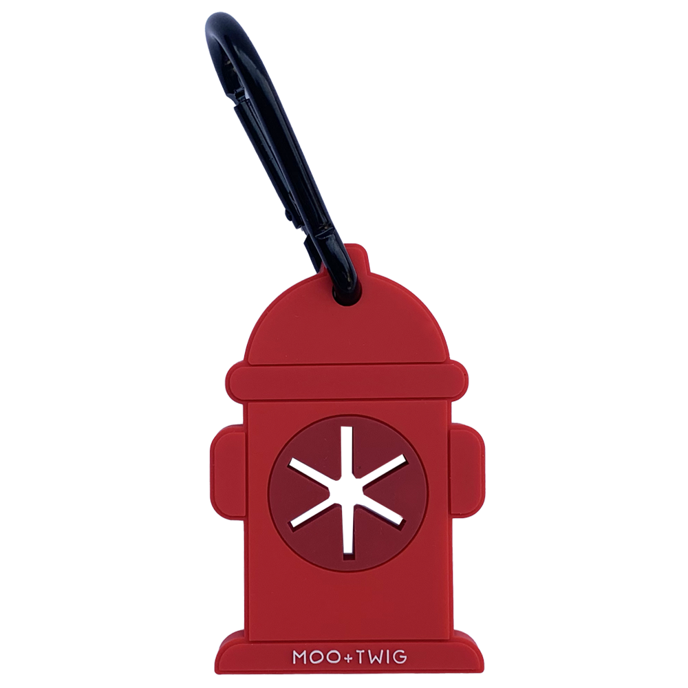 Dog Poop Bag Carrier Clip - Fire Hydrant-Dizzy Dog Collars