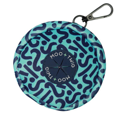 DOG POOP BAG POUCH - Bark Shark (Squiggles)-Poop Bag Pouch-Dizzy Dog Collars