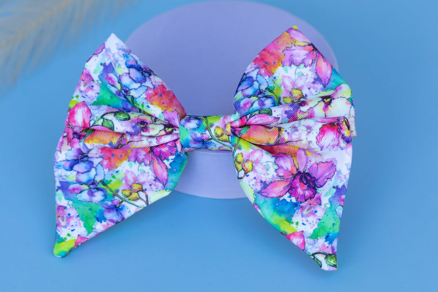 Dog Sailor Bow Tie | The Willow: Watercolour Floral-Dizzy Dog Collars