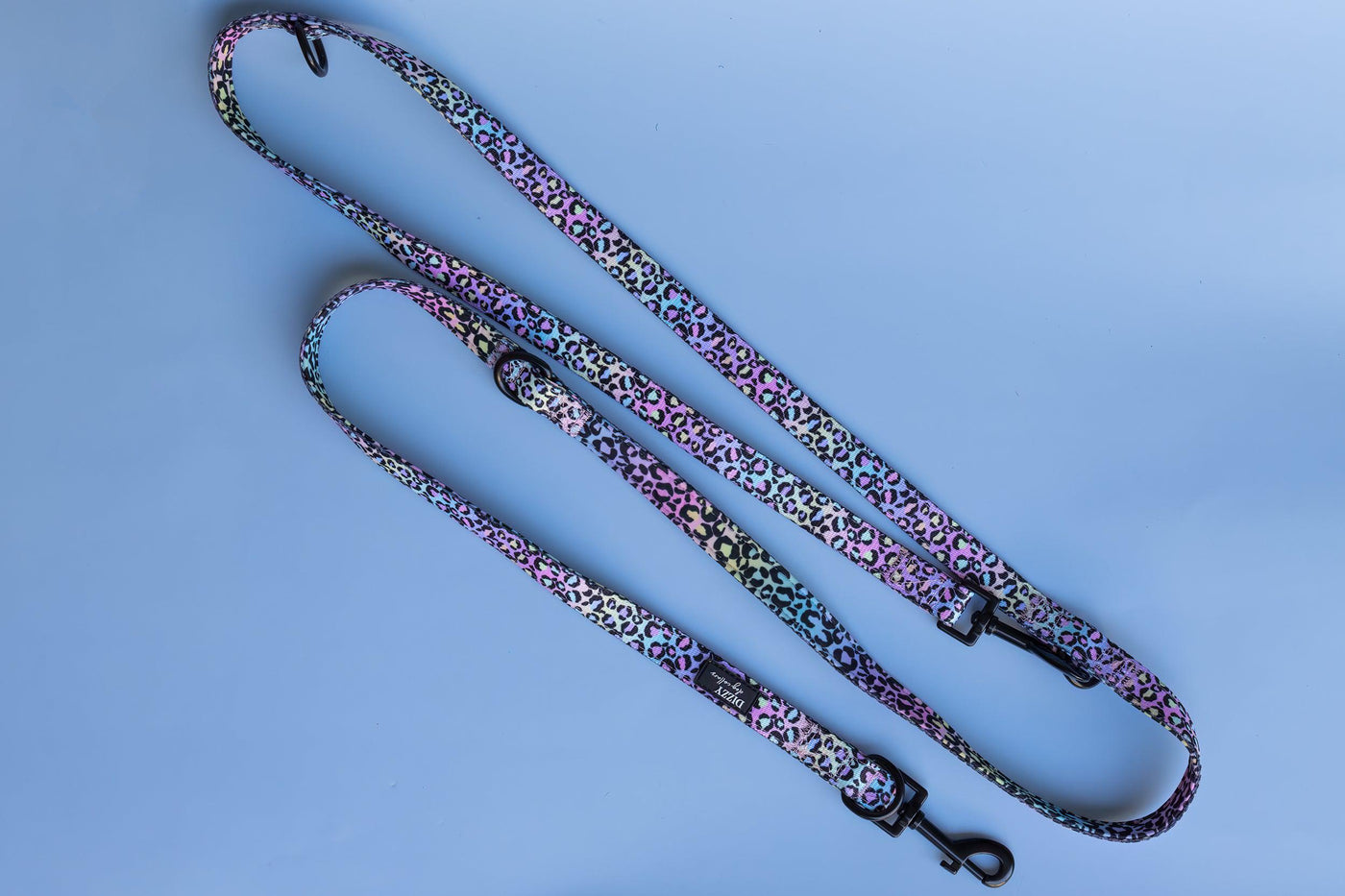 Double Ended Training Lead | Hands-free dog lead | Ombre Leopard-Dizzy Dog Collars