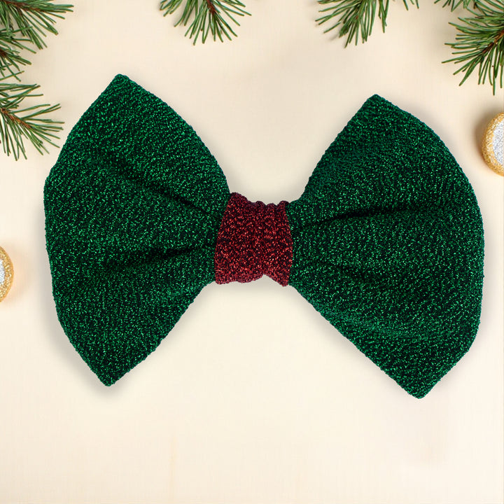 Dog Christmas Bow Tie | Elf Sparkle