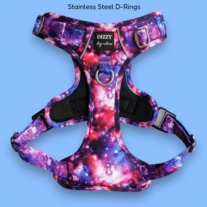 No Pull Dog Harness with Handle | Reflective & Stainless Steel | Galaxy
