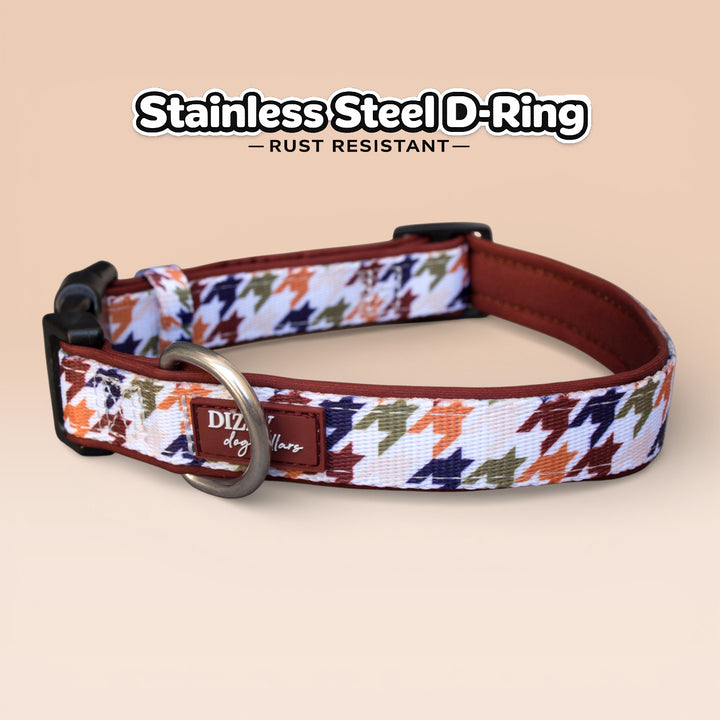Heritage Hound Dog Collar | Neoprene Dog Collar | Stainless Steel