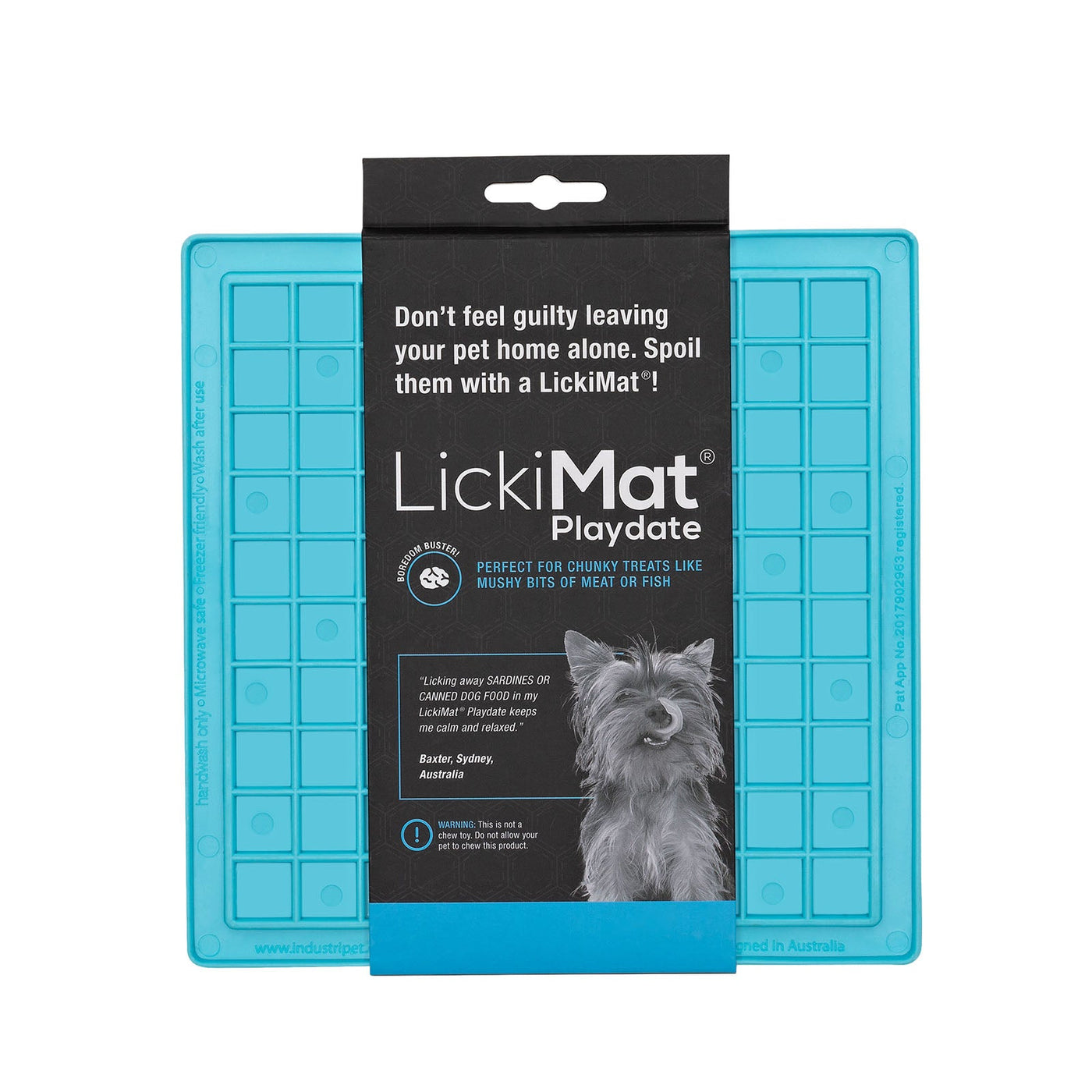 LickiMat - Playdate (Small, Blue)-Dizzy Dog Collars