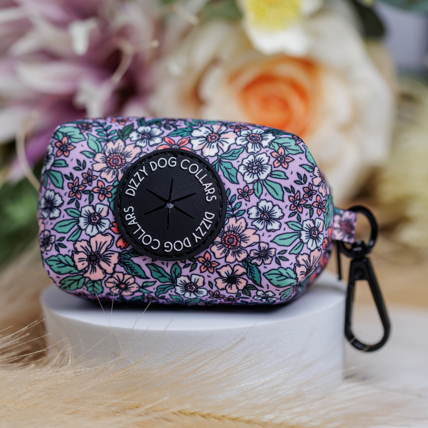 Lilac Floral | Waste Bag Holder-Waste Bag-Dizzy Dog Collars