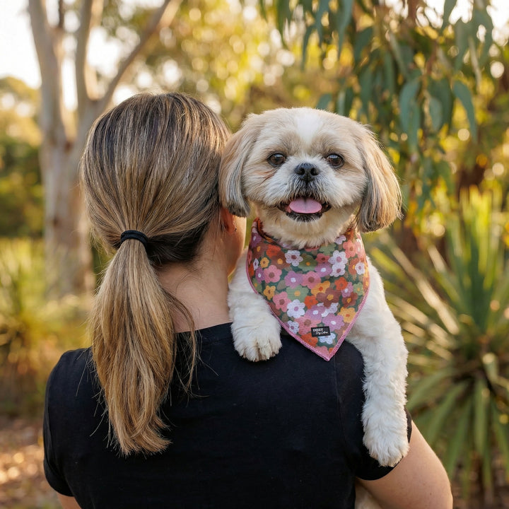 Autumn Acres Dog Bandana - Tie Up Style